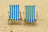 Deck chairs on Bournemouth beach, Dorset, UK Nikon D200 with 50mm at 1/80s and f/13 