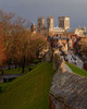 York Minster from the city walls, near Lendal Bridge Nikon D3 with 24-85mm f/3.5-4.5 at 1/40s and f/14.0, ISO 400 